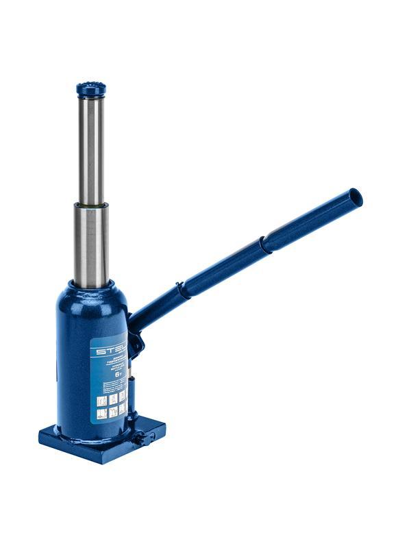 Домкрат гидравлический бутылочный телескопический, 6 т, h подъема 190-480 мм Stels