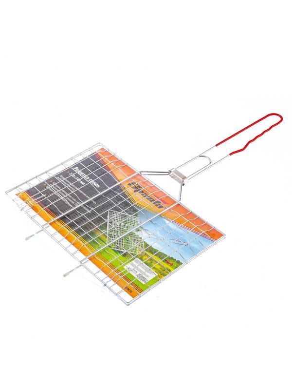 Решетка-гриль 220 x 340 мм, хромированная, PVC рукоятка Sparta