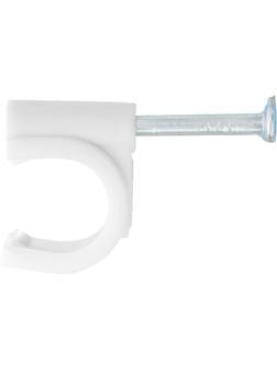 Скобы электроустановочные, 4 мм, круглый профиль, 50 шт Сибртех