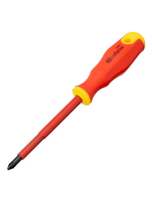 Набор отверток диэлектрических до 1000 В, 7 шт, тестер, CrV, двухкомпонентные рукоятки Сибртех