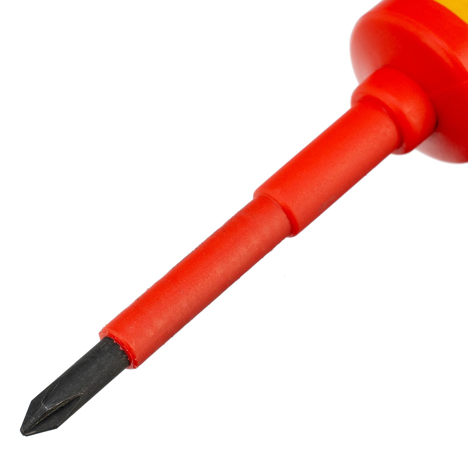 Отвертка Insulated, PH1 x 75 мм, CrMo, до 1000 В, двухкомпонентная рукоятка Matrix Professional