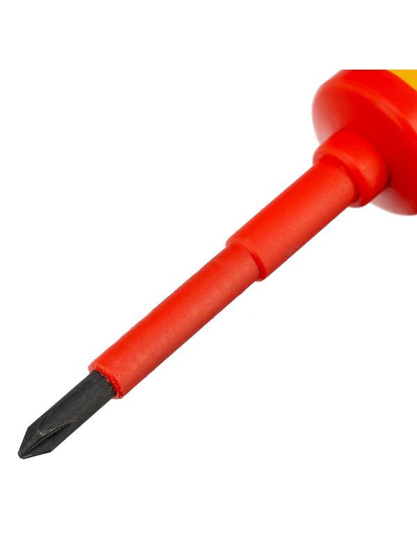 Отвертка Insulated, PH1 x 75 мм, CrMo, до 1000 В, двухкомпонентная рукоятка Matrix Professional