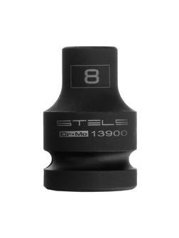 Головка ударная шестигранная, 8 мм, 1/2, CrMo Stels