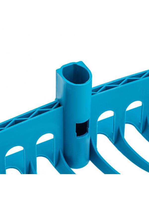 Грабли пластиковые, 565 мм, 18 прямых зубьев, усиленные, Luxe, Palisad