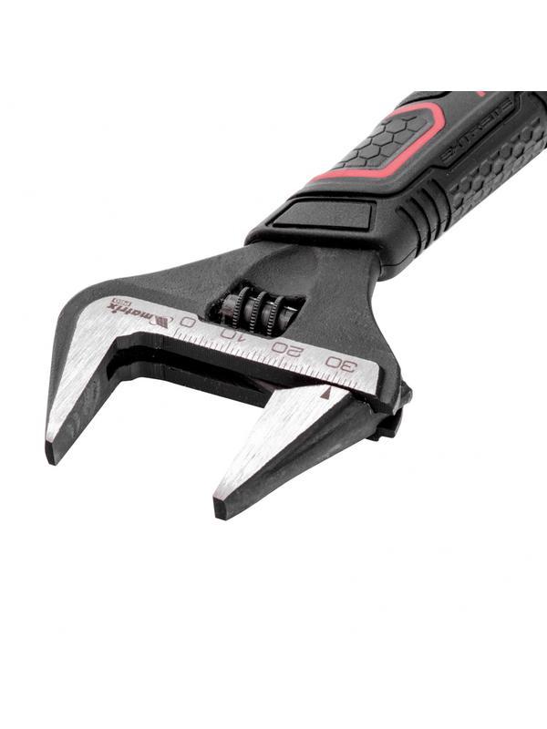 Ключ разводной, тонкие губки, фосфатированный, двухкомпонентная рукоятка, 300 мм, PRO Matrix