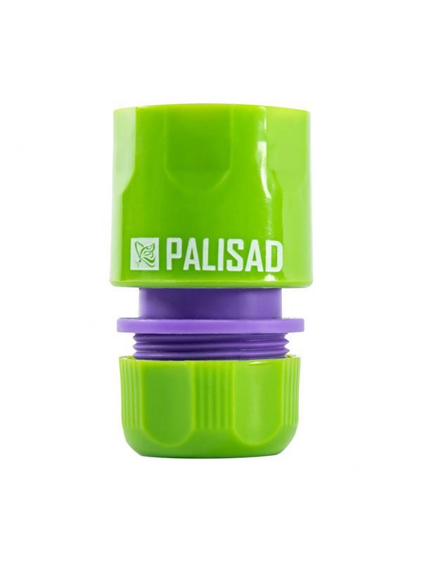 Соединитель пластмассовый, быстросъемный для шланга 1/2, аквастоп Palisad