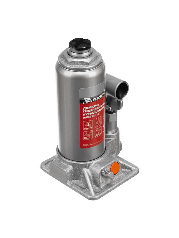 Домкрат гидравлический бутылочный, 3 т, h подъема 178-343 мм Matrix