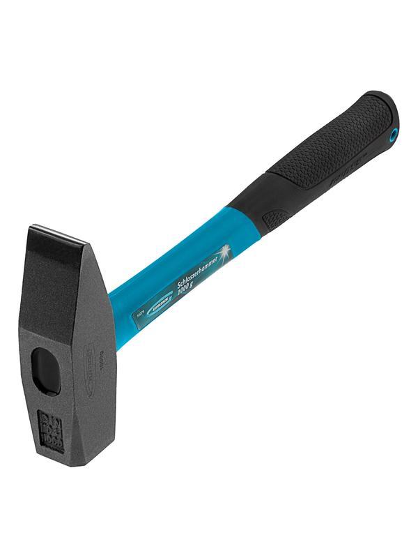 Молоток слесарный, 1000 г, квадратный боек, фибергласовая обрезиненная рукоятка Gross