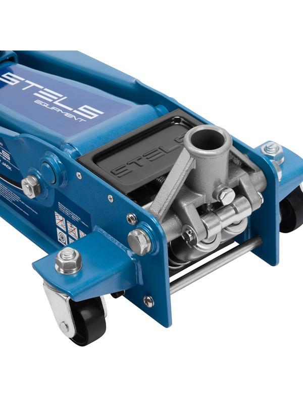 Домкрат гидравлический подкатной, быстрый подъем, 3 т, Quick, 130-465 мм, профессиональный Stels