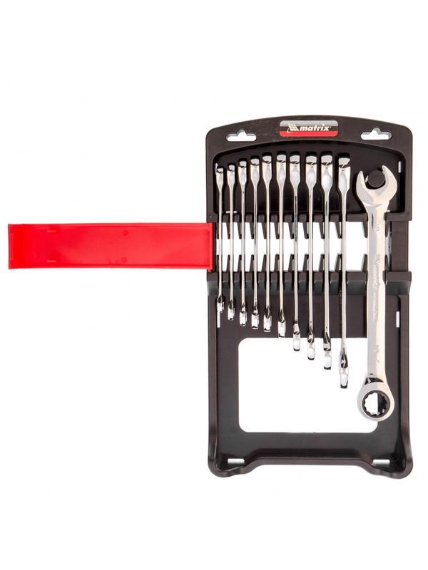 Набор ключей комбинированных, трещоточных 11 шт. Matrix