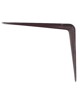 Кронштейн угловой с ребром, 400 х 450 мм, коричневый Сибртех