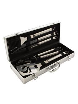 Набор приборов для барбекю, 5 шт, в алюминиевом кейсе, Camping Palisad