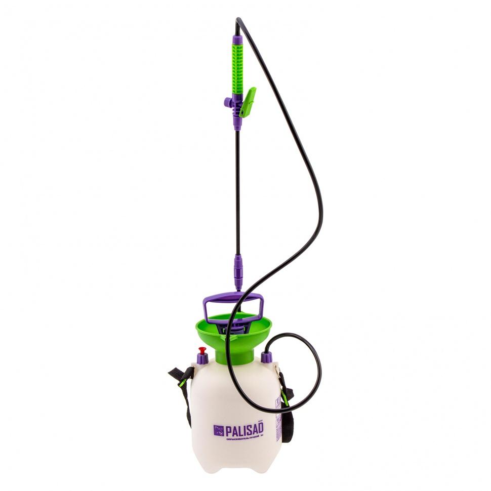 Опрыскиватель ручной с горловиной 3 л, с насосом, шлангом и разбрызгивателем Palisad