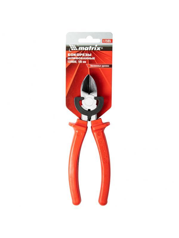 Бокорезы Econom, 180 мм, шлифованные, пластмассовые рукоятки Matrix