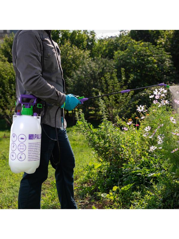 Опрыскиватель ручной, 7 л, с насосом, шлангом, разбрызгиватель Palisad