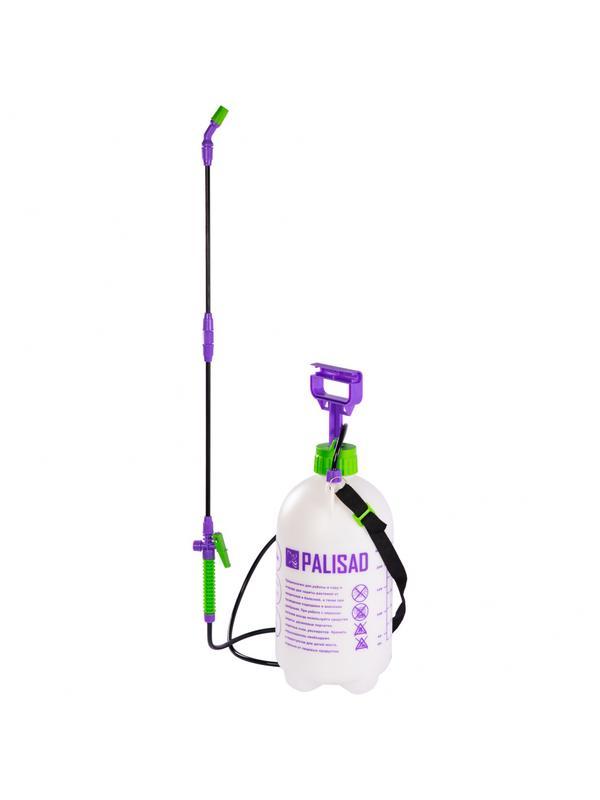 Опрыскиватель ручной, 7 л, с насосом, шлангом, разбрызгиватель Palisad