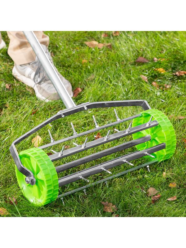 Аэратор газонный, 440 х 1400 мм, стальной черенок, Palisad