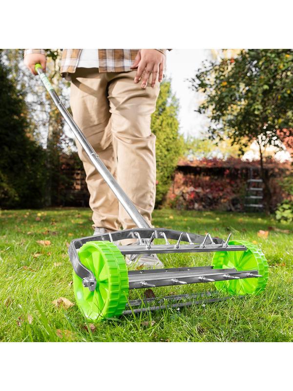 Аэратор газонный, 440 х 1400 мм, стальной черенок, Palisad