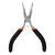 Длинногубцы изогнутые Mini, 130 мм, никелированные, авторазжим Sparta