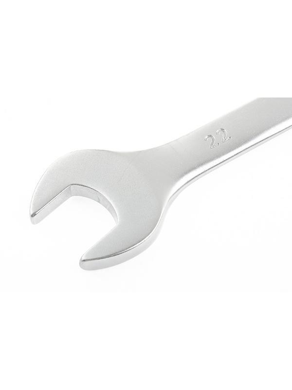 Ключ комбинированный, 22 мм, CrV, матовый хром Stels