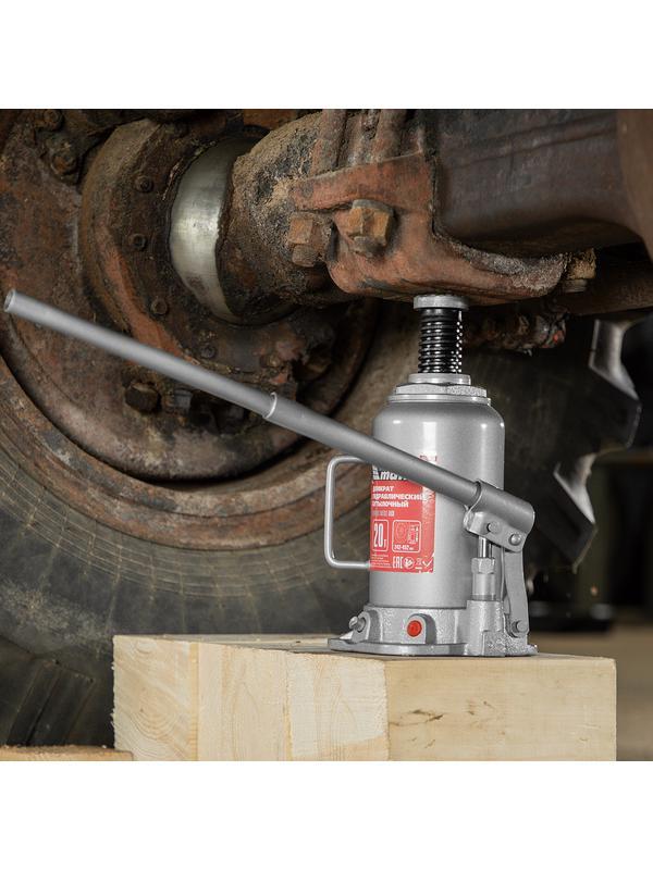 Домкрат гидравлический бутылочный, 20 т, высота подъема 242-452 мм Matrix