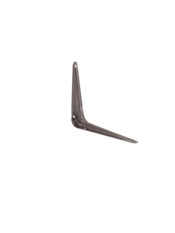 Кронштейн угловой с ребром, 125 х 150 мм, коричневый Сибртех