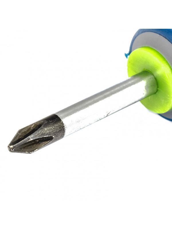 Отвертка, PH2 х 38 мм, CrV, трехкомпонентная рукоятка Сибртех