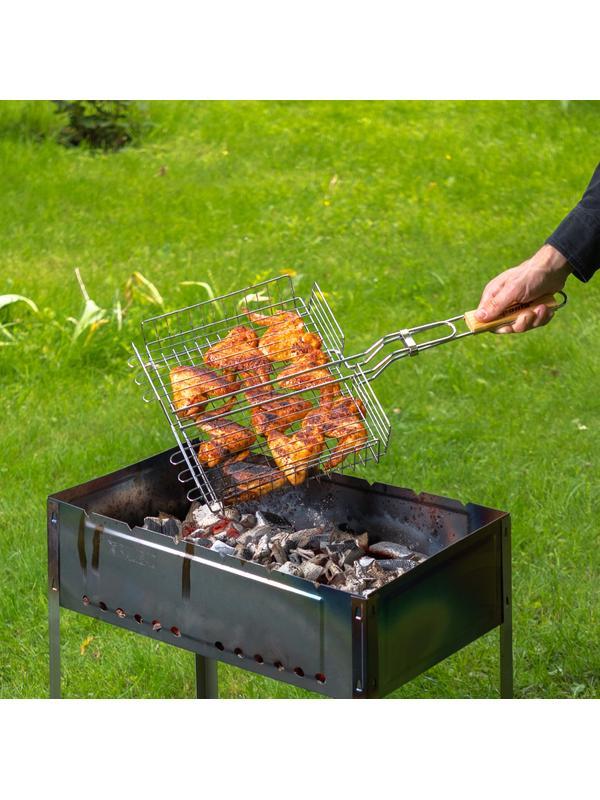 Мангал с ребрами жесткости 500 х 300 х 500 мм, Россия Camping Palisad