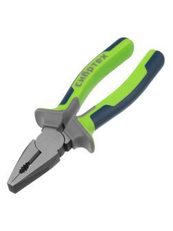 Плоскогубцы комбинированные, 180 мм, фосфатирование, трехкомпонентные рукоятки Сибртех