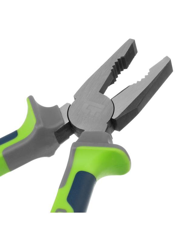 Плоскогубцы комбинированные, 180 мм, фосфатирование, трехкомпонентные рукоятки Сибртех