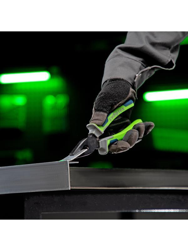 Плоскогубцы комбинированные, 180 мм, фосфатирование, трехкомпонентные рукоятки Сибртех