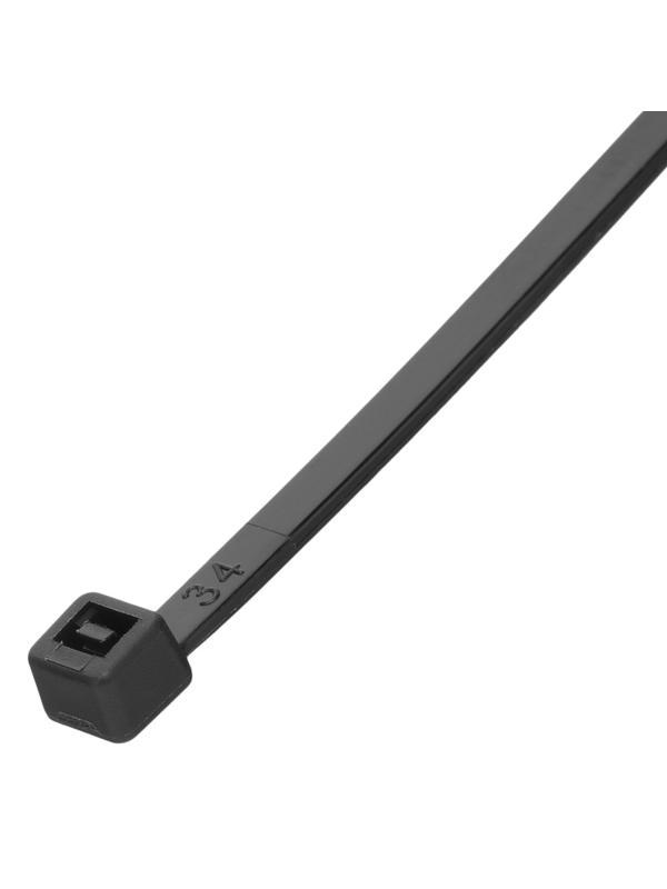 Хомуты, 180 x 3.6 мм, пластиковые, черные, 100 шт Сибртех