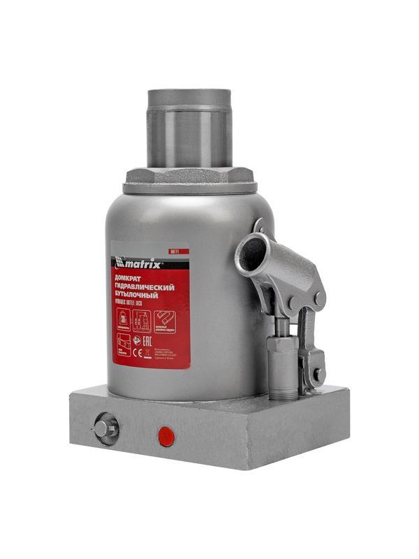 Домкрат гидравлический бутылочный, 30 т, h подъема 244-370 мм Matrix