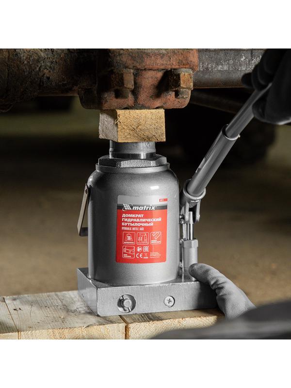 Домкрат гидравлический бутылочный, 30 т, h подъема 244-370 мм Matrix