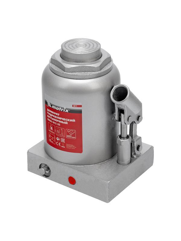 Домкрат гидравлический бутылочный, 30 т, h подъема 244-370 мм Matrix