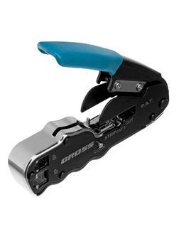 Клещи для обжима телефонных и компьютерных клемм RJ45, 8P и RJ11/12, 6P, компактный размер, CAT5 Gross