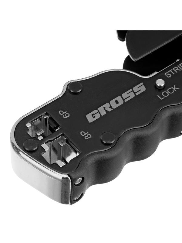 Клещи для обжима телефонных и компьютерных клемм RJ45, 8P и RJ11/12, 6P, компактный размер, CAT5 Gross