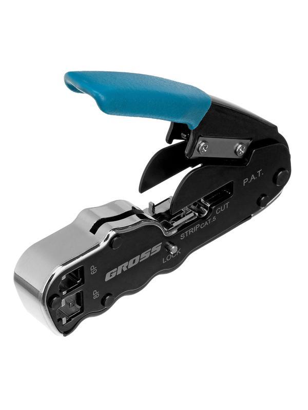 Клещи для обжима телефонных и компьютерных клемм RJ45, 8P и RJ11/12, 6P, компактный размер, CAT5 Gross