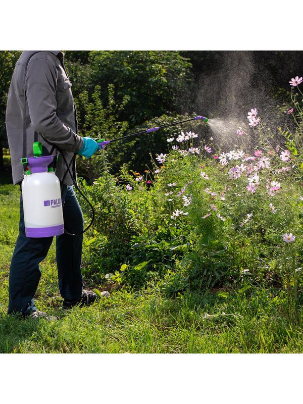 Опрыскиватель ручной усиленный с горловиной 5 л, с насосом, шлангом и разбрызгивателем Palisad