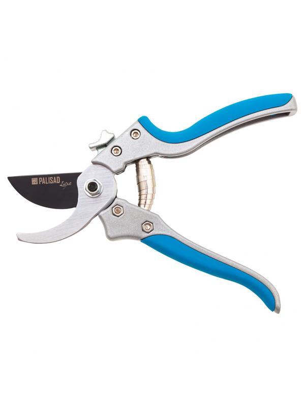 Секатор прямого реза, 205 мм, металлические обрезиненные рукоятки, Luxe, Palisad