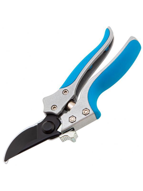 Секатор прямого реза, 205 мм, металлические обрезиненные рукоятки, Luxe, Palisad