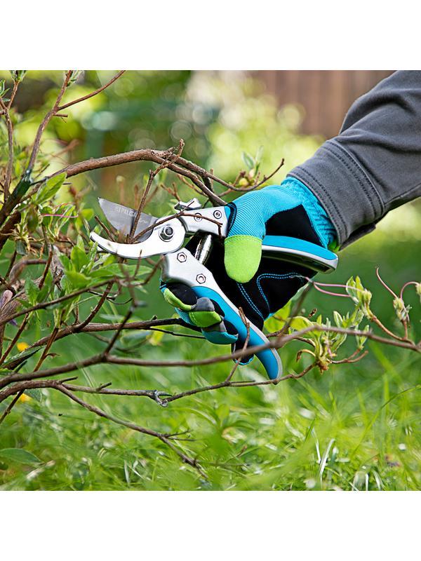 Секатор прямого реза, 205 мм, металлические обрезиненные рукоятки, Luxe, Palisad