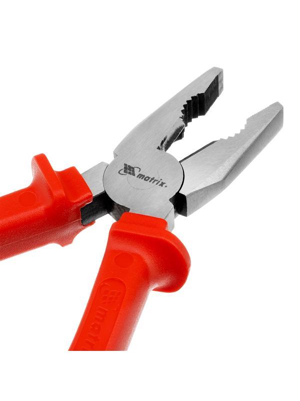 Плоскогубцы Econom, 200 мм, шлифованные, пластмассовые рукоятки Matrix