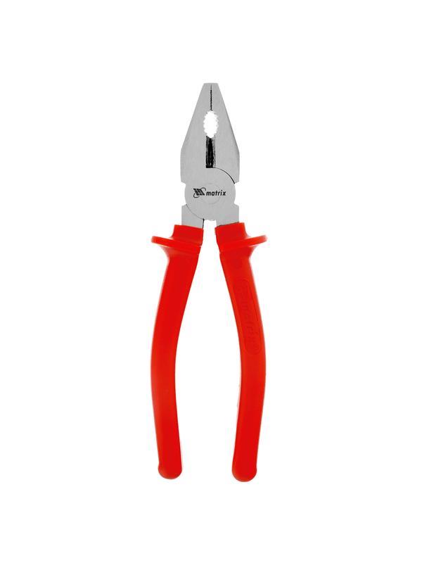 Плоскогубцы Econom, 200 мм, шлифованные, пластмассовые рукоятки Matrix