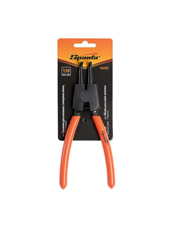 Съемник, 150 мм, для внешних стопорных колец, изогнутые губки (разжим) Sparta