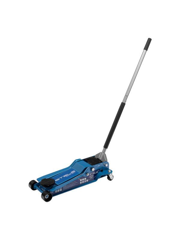 Домкрат гидравлический подкатной, быстрый подъем, 3.5т, Low Profile Quick, 100-565 мм, профессиональный Stels