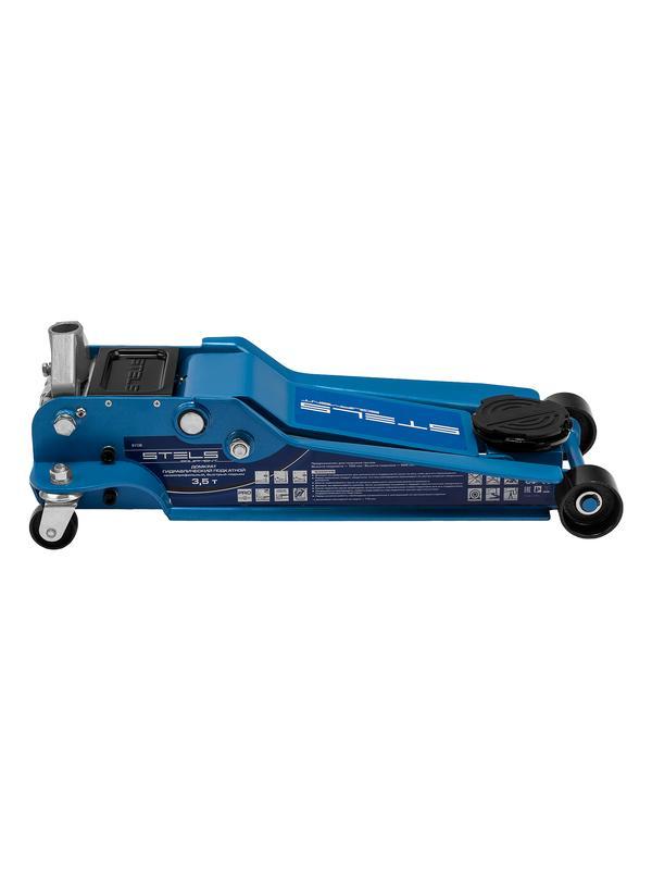 Домкрат гидравлический подкатной, быстрый подъем, 3.5т, Low Profile Quick, 100-565 мм, профессиональный Stels