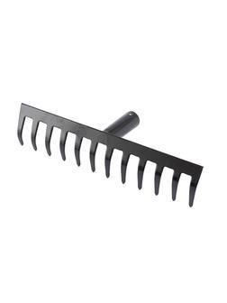 Грабли стальные, 300 мм, 12 прямых зубьев, без черенка, Россия, Сибртех