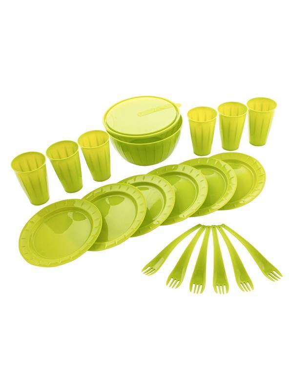 Набор для пикника на 6 персон, 20 предметов, контейнер 9 л в комплекте, Camping Palisad