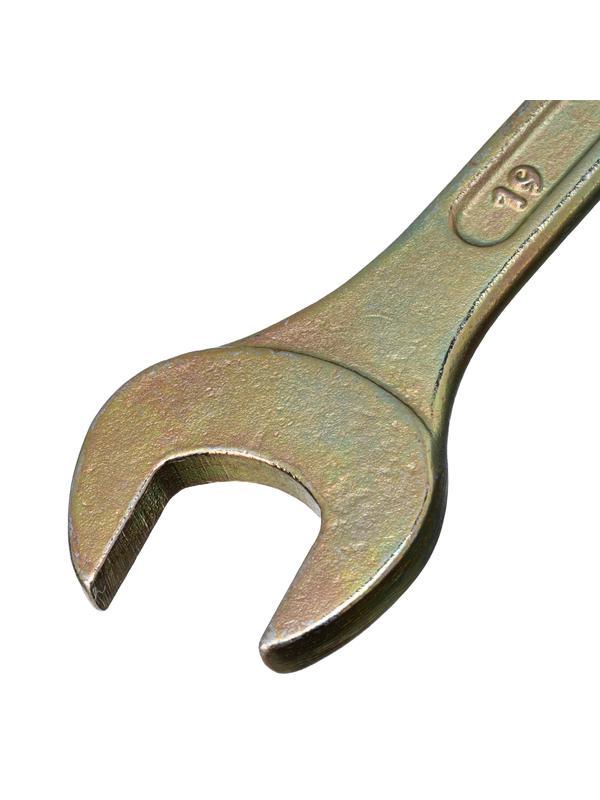 Ключ рожковый, 17 х 19 мм, желтый цинк Сибртех